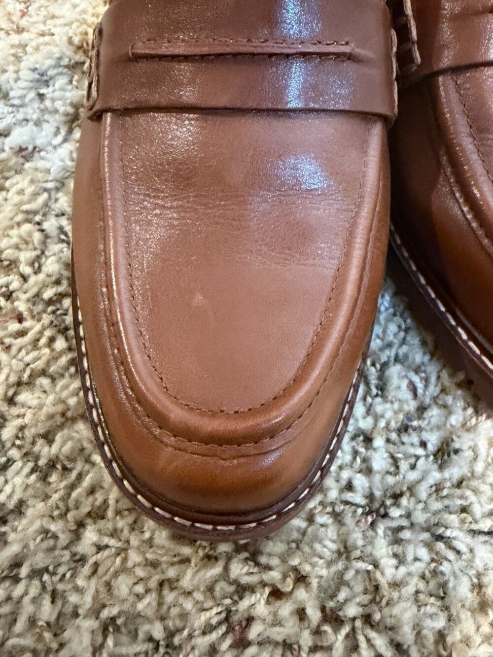 Madewell The Corinne Lugsole Loafer Dried Maple Brown Leather - Picture 10 of 16
